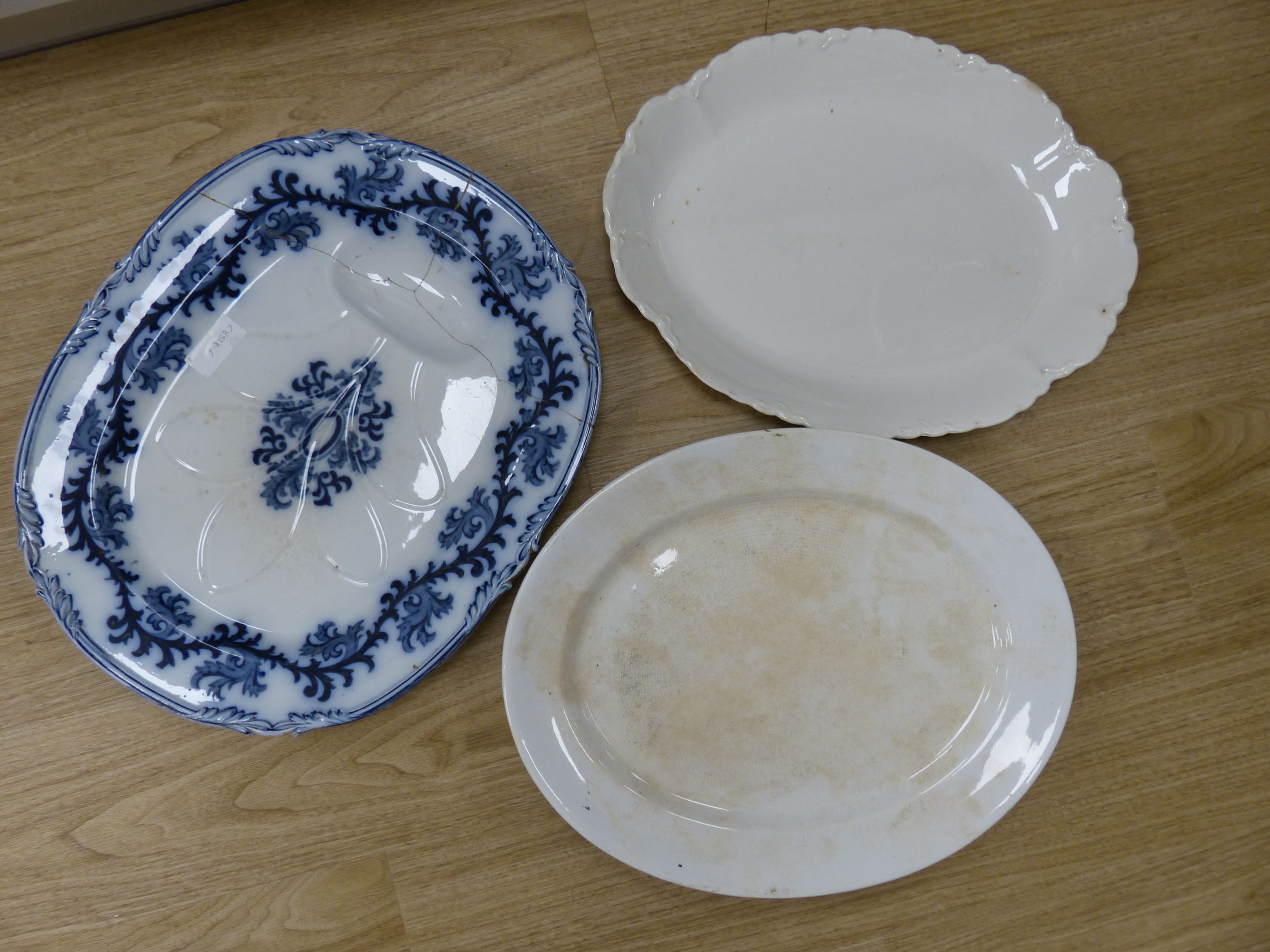Ten mixed ceramic meat dishes